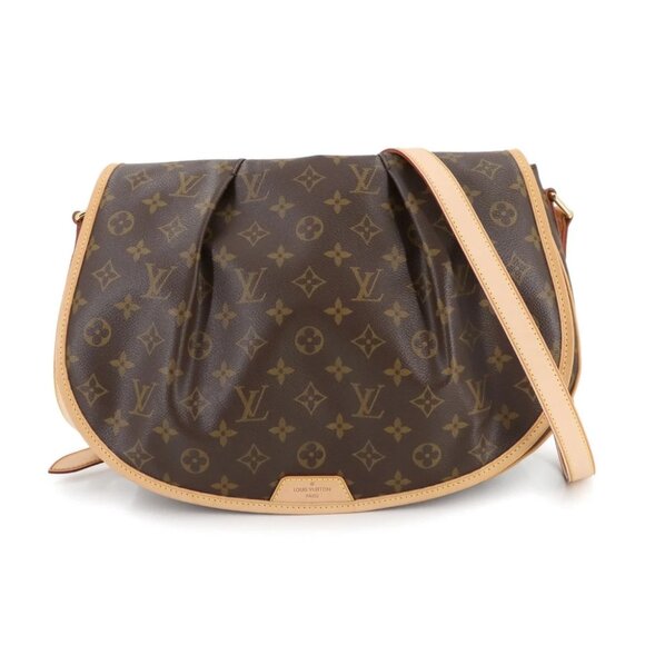 LOUIS VUITTON Monogram Menilmontant MM Shoulder Bag Brown M40473 Purse 90280741 - Picture 4 of 10